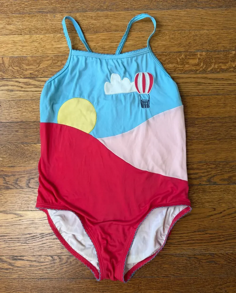 Hanna Andersson Girls' Hot Air Balloon Swimsuit Size 12